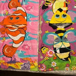 Pair of small child towels with hoods